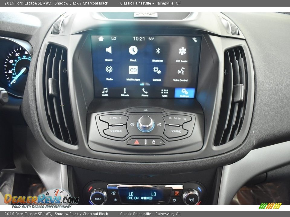 2016 Ford Escape SE 4WD Shadow Black / Charcoal Black Photo #13