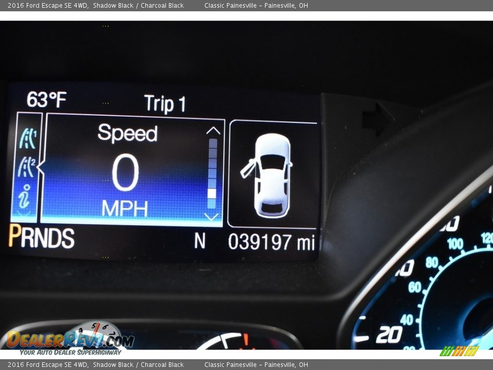 2016 Ford Escape SE 4WD Shadow Black / Charcoal Black Photo #15