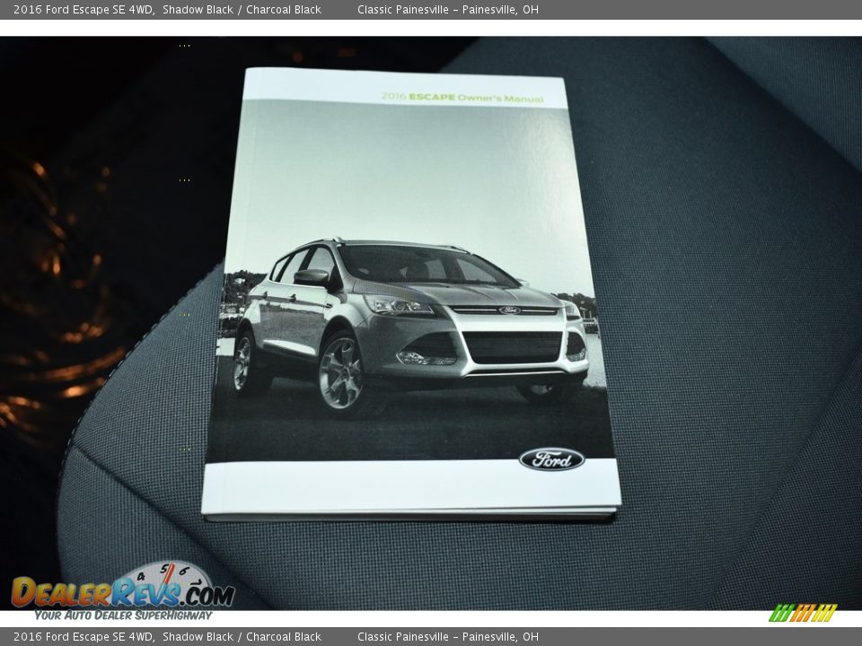 2016 Ford Escape SE 4WD Shadow Black / Charcoal Black Photo #16