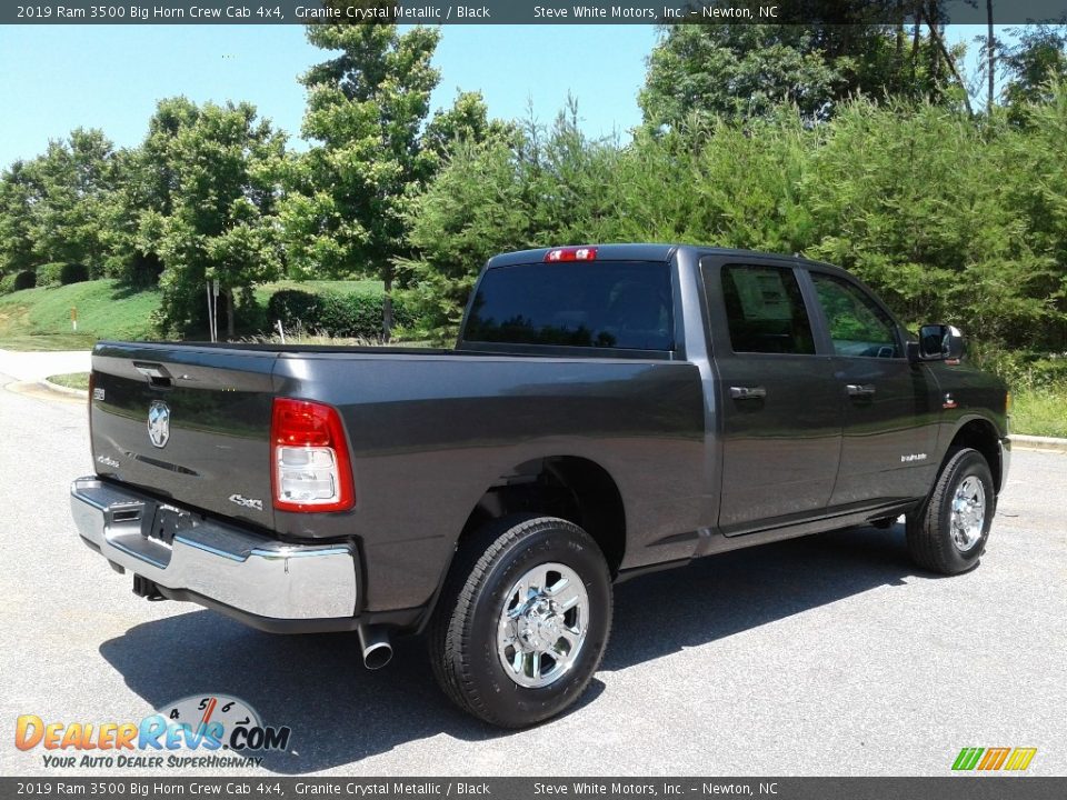 2019 Ram 3500 Big Horn Crew Cab 4x4 Granite Crystal Metallic / Black Photo #6