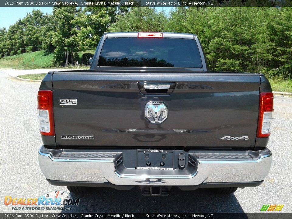 2019 Ram 3500 Big Horn Crew Cab 4x4 Granite Crystal Metallic / Black Photo #7