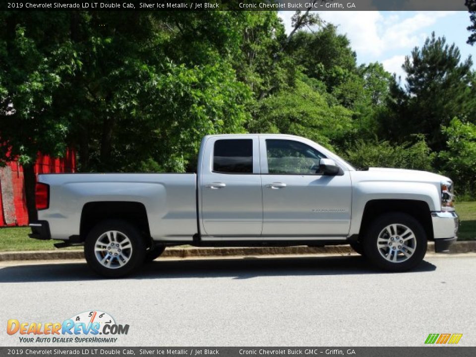 2019 Chevrolet Silverado LD LT Double Cab Silver Ice Metallic / Jet Black Photo #2