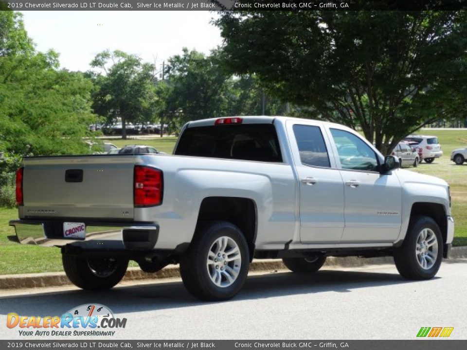 2019 Chevrolet Silverado LD LT Double Cab Silver Ice Metallic / Jet Black Photo #3