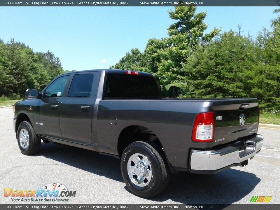 2019 Ram 3500 Big Horn Crew Cab 4x4 Granite Crystal Metallic / Black Photo #8