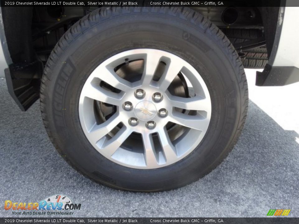 2019 Chevrolet Silverado LD LT Double Cab Silver Ice Metallic / Jet Black Photo #11