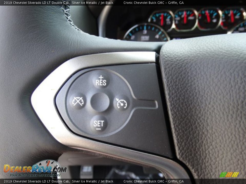 2019 Chevrolet Silverado LD LT Double Cab Silver Ice Metallic / Jet Black Photo #17