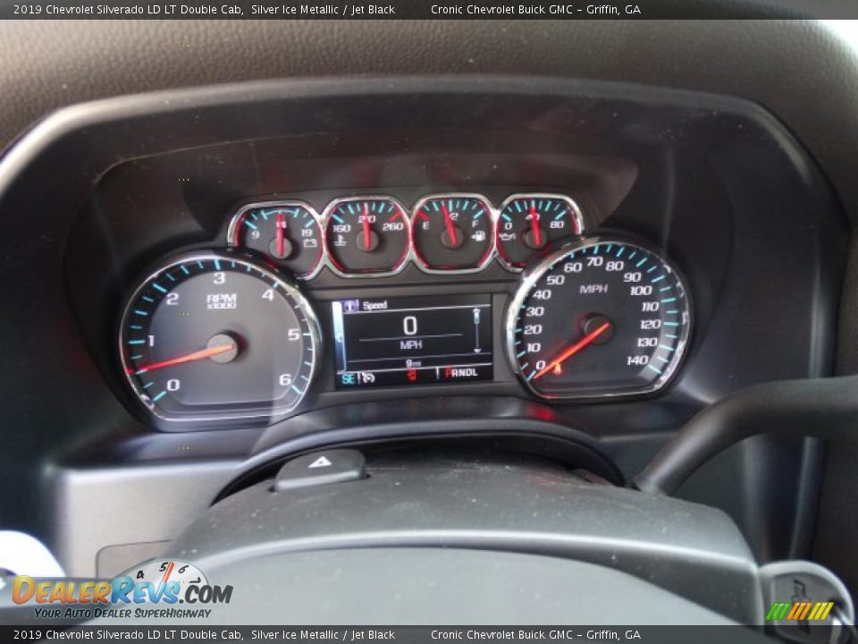 2019 Chevrolet Silverado LD LT Double Cab Silver Ice Metallic / Jet Black Photo #18