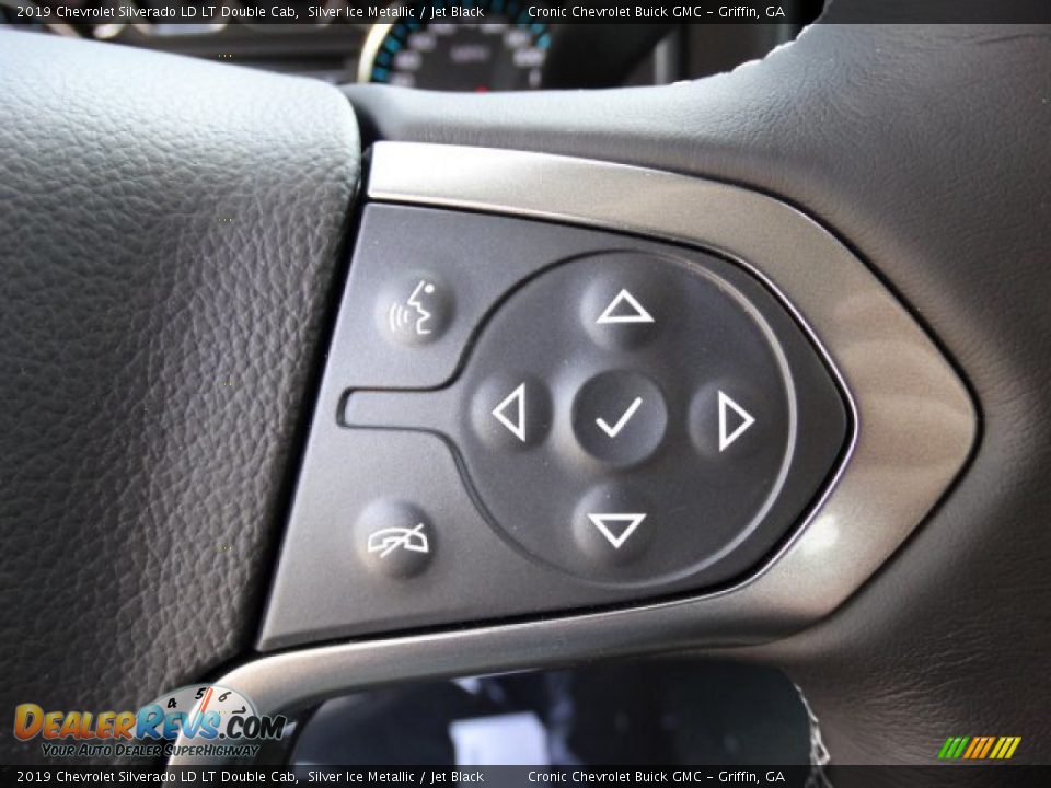 2019 Chevrolet Silverado LD LT Double Cab Silver Ice Metallic / Jet Black Photo #19