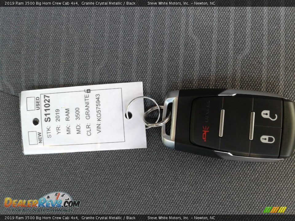 2019 Ram 3500 Big Horn Crew Cab 4x4 Granite Crystal Metallic / Black Photo #27