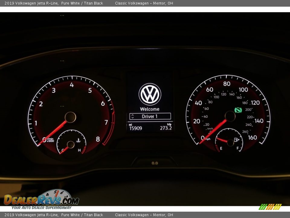 2019 Volkswagen Jetta R-Line Pure White / Titan Black Photo #6