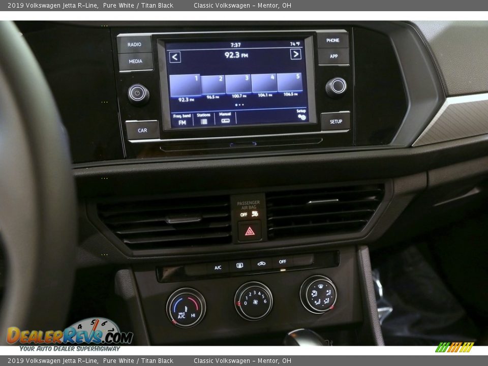 2019 Volkswagen Jetta R-Line Pure White / Titan Black Photo #7