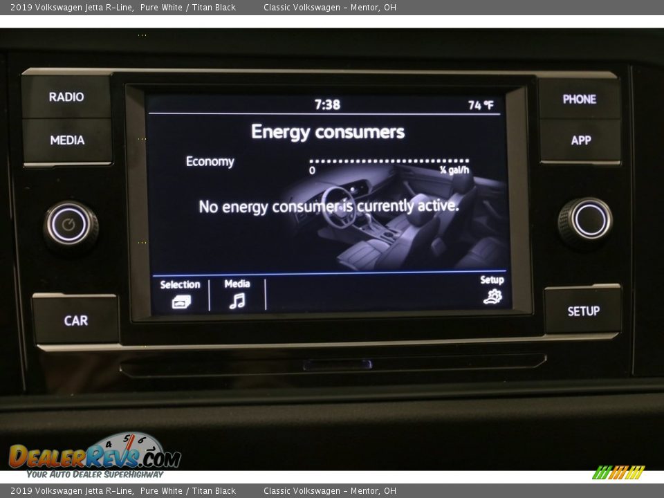 2019 Volkswagen Jetta R-Line Pure White / Titan Black Photo #9