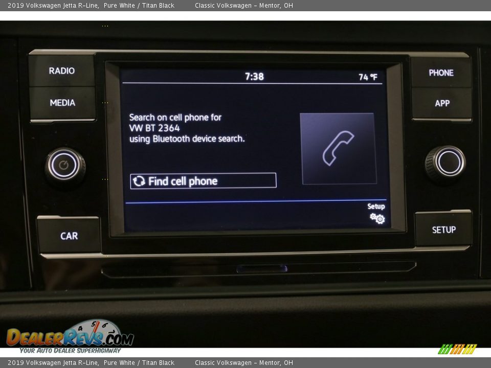 2019 Volkswagen Jetta R-Line Pure White / Titan Black Photo #10