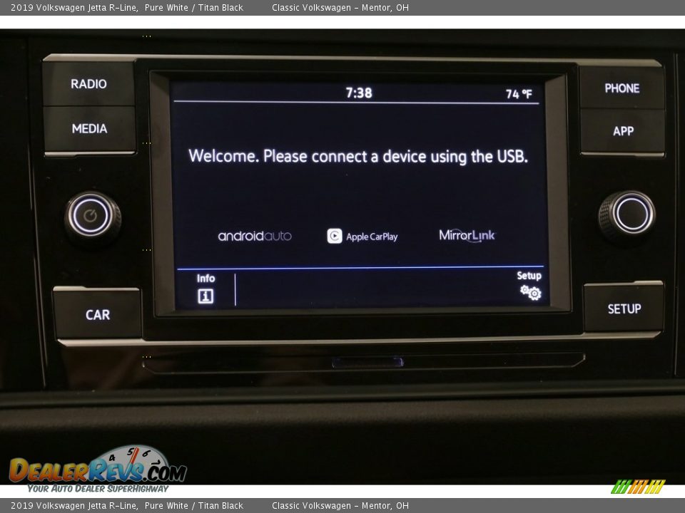 2019 Volkswagen Jetta R-Line Pure White / Titan Black Photo #11