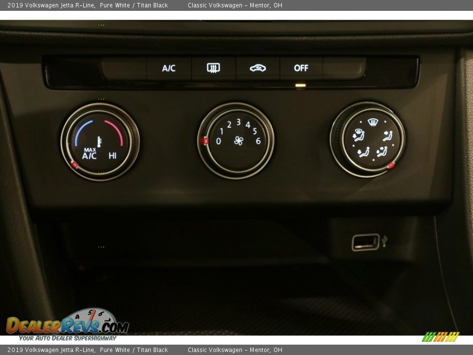 2019 Volkswagen Jetta R-Line Pure White / Titan Black Photo #13
