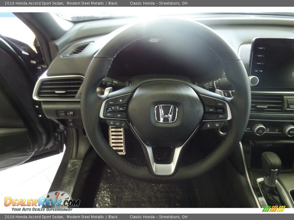 2019 Honda Accord Sport Sedan Modern Steel Metallic / Black Photo #14