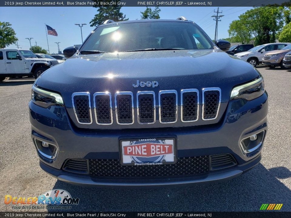 2019 Jeep Cherokee Limited 4x4 Blue Shade Pearl / Black/Ski Grey Photo #2
