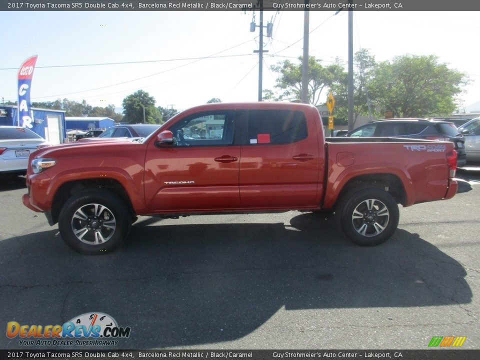 2017 Toyota Tacoma SR5 Double Cab 4x4 Barcelona Red Metallic / Black/Caramel Photo #4