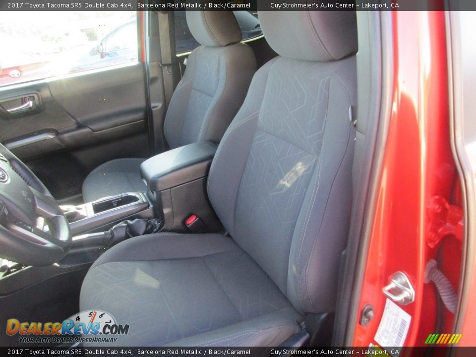 2017 Toyota Tacoma SR5 Double Cab 4x4 Barcelona Red Metallic / Black/Caramel Photo #8