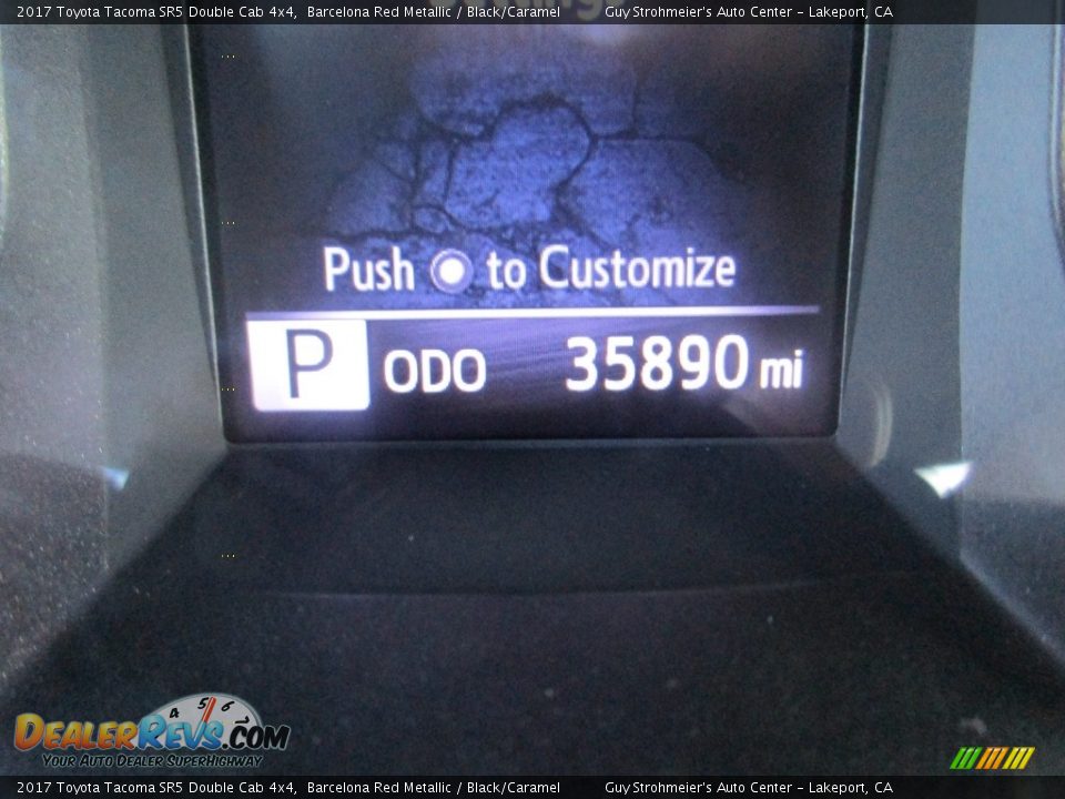 2017 Toyota Tacoma SR5 Double Cab 4x4 Barcelona Red Metallic / Black/Caramel Photo #11