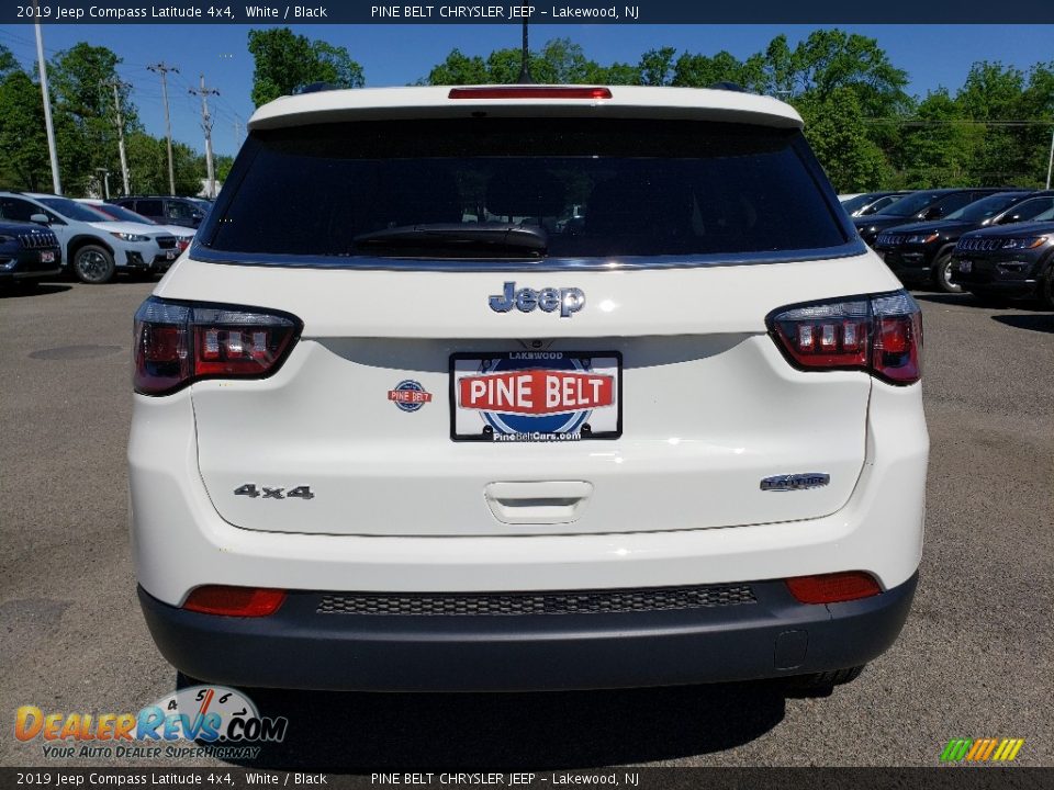 2019 Jeep Compass Latitude 4x4 White / Black Photo #5