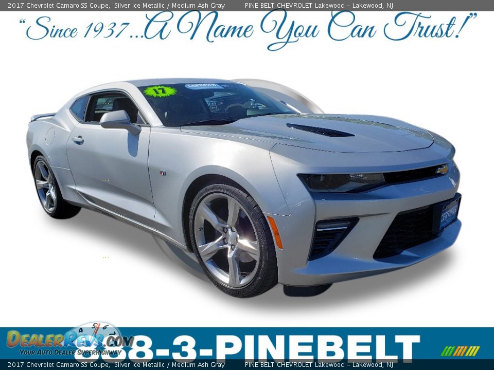 2017 Chevrolet Camaro SS Coupe Silver Ice Metallic / Medium Ash Gray Photo #1