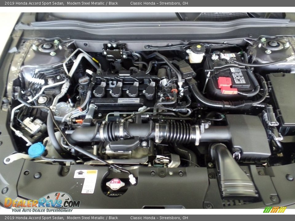 2019 Honda Accord Sport Sedan Modern Steel Metallic / Black Photo #22