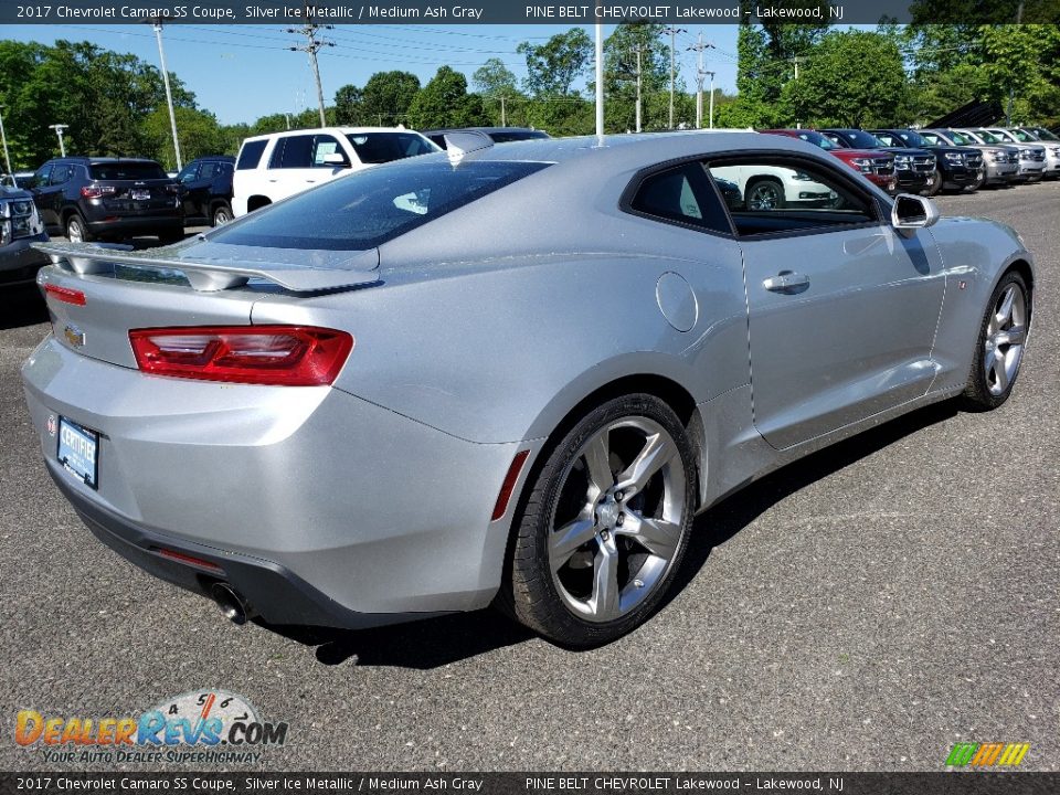 2017 Chevrolet Camaro SS Coupe Silver Ice Metallic / Medium Ash Gray Photo #7
