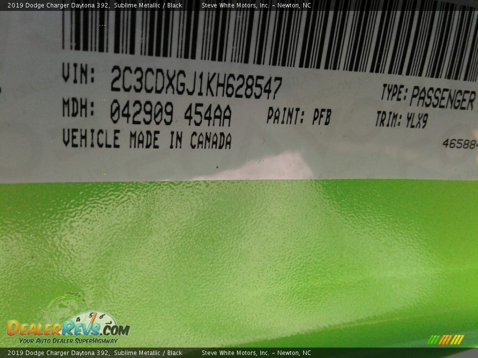 2019 Dodge Charger Daytona 392 Sublime Metallic / Black Photo #36