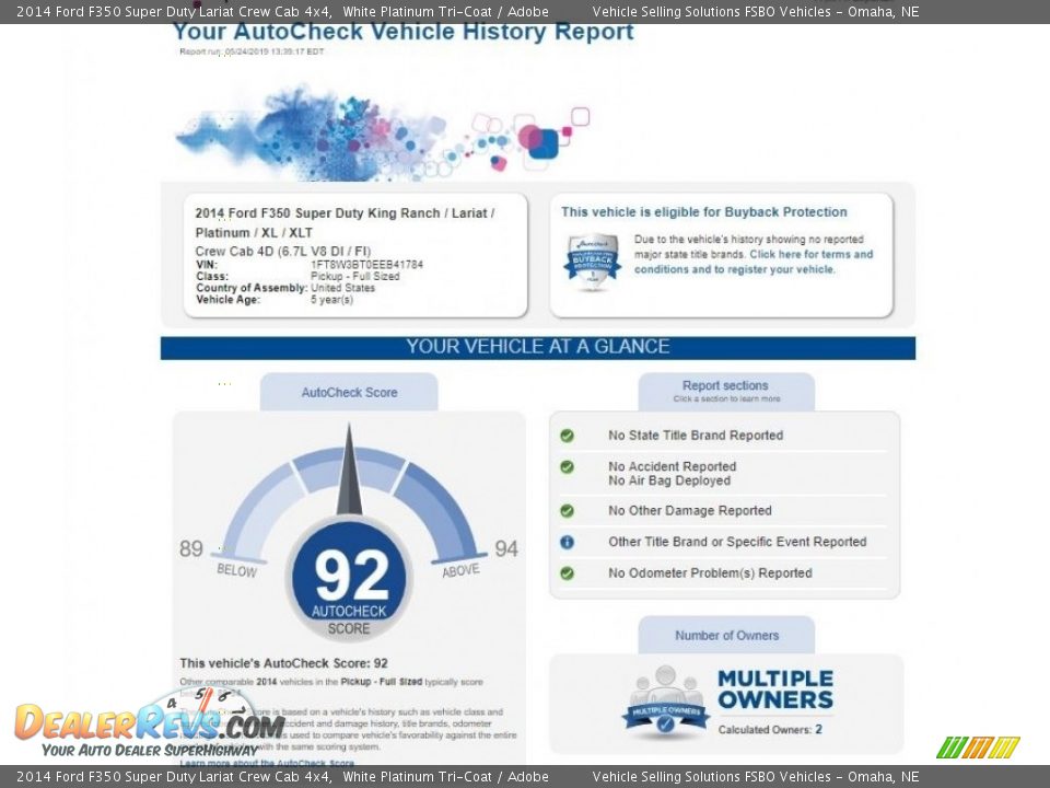 2014 Ford F350 Super Duty Lariat Crew Cab 4x4 White Platinum Tri-Coat / Adobe Photo #2