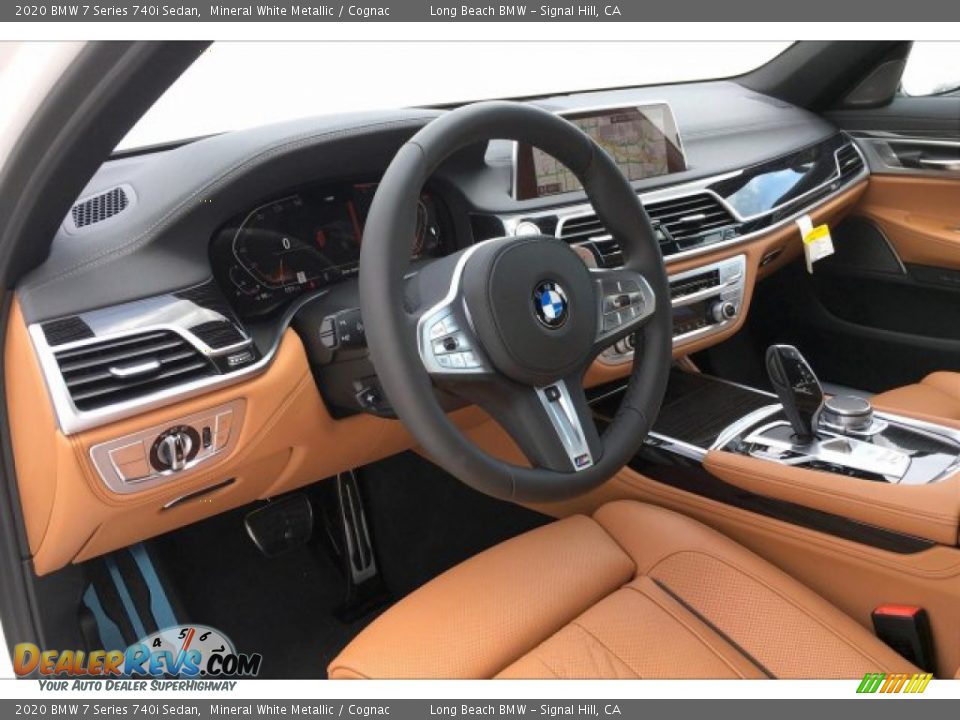 Cognac Interior - 2020 BMW 7 Series 740i Sedan Photo #6