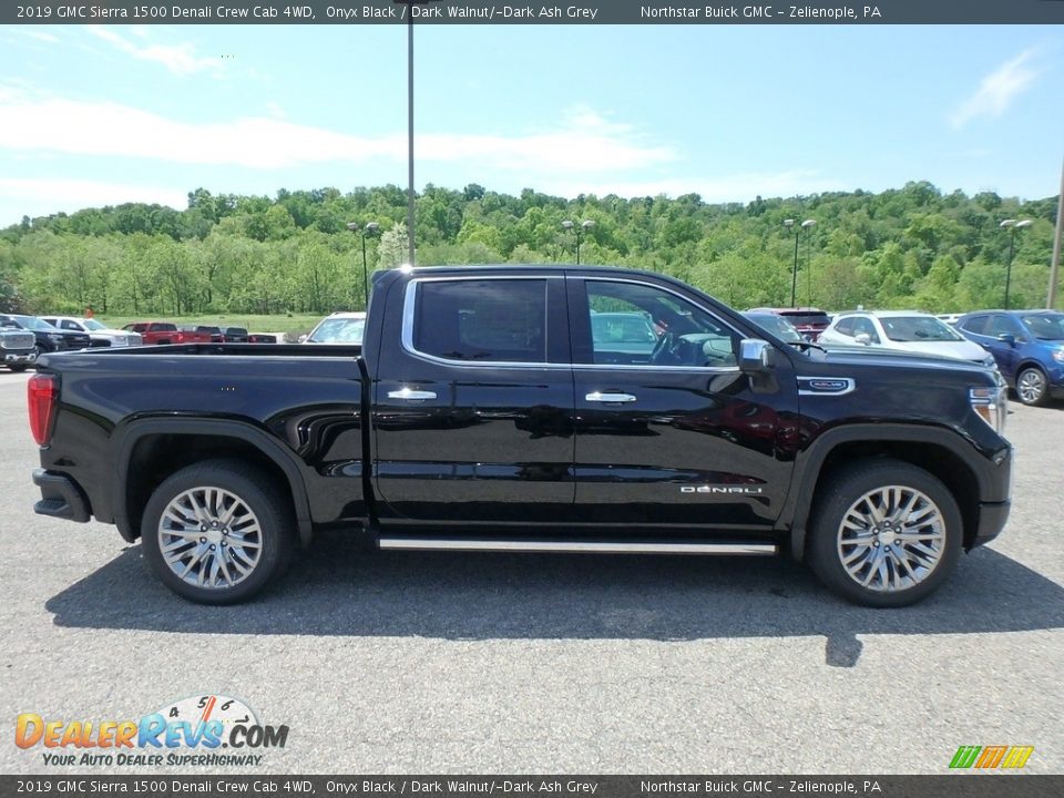 2019 GMC Sierra 1500 Denali Crew Cab 4WD Onyx Black / Dark Walnut/­Dark Ash Grey Photo #4