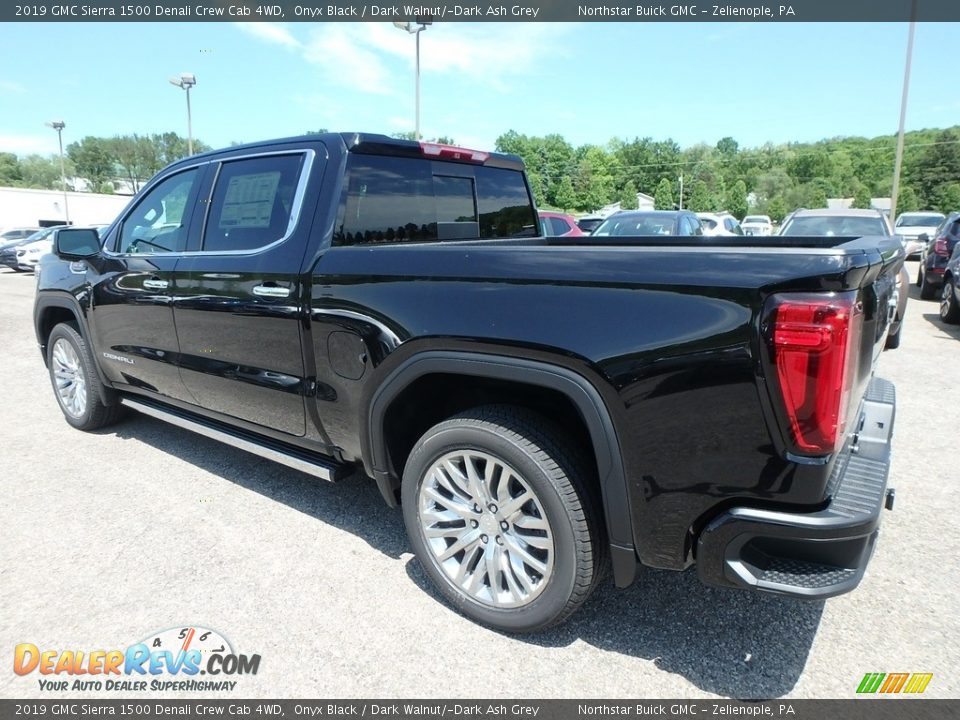 2019 GMC Sierra 1500 Denali Crew Cab 4WD Onyx Black / Dark Walnut/­Dark Ash Grey Photo #7