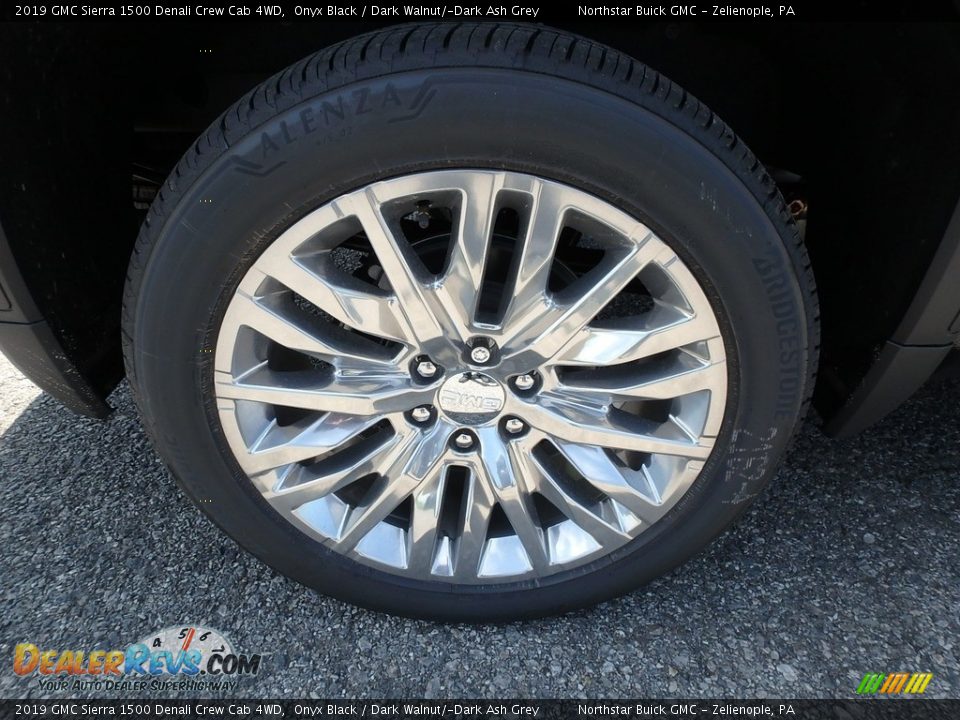 2019 GMC Sierra 1500 Denali Crew Cab 4WD Onyx Black / Dark Walnut/­Dark Ash Grey Photo #9