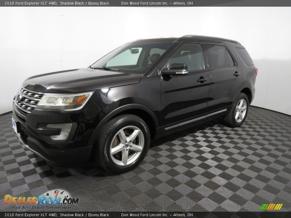 2016 Ford Explorer XLT 4WD Shadow Black / Ebony Black Photo #7