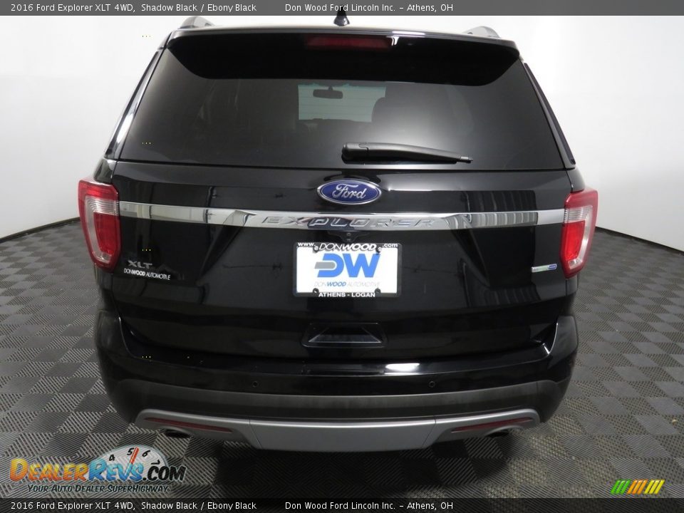 2016 Ford Explorer XLT 4WD Shadow Black / Ebony Black Photo #11