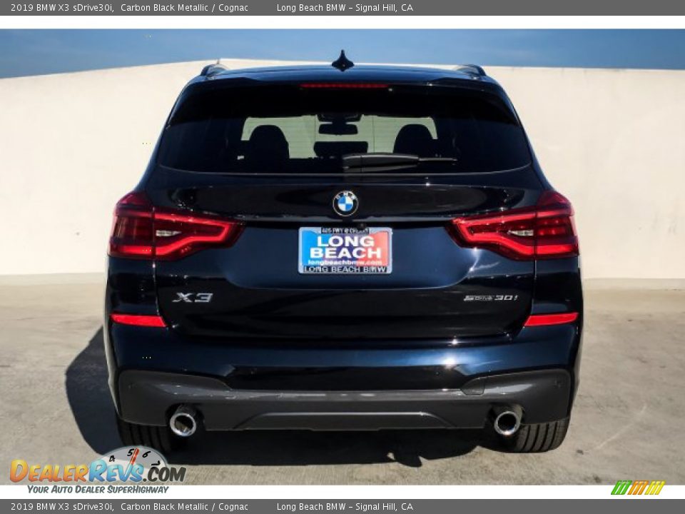 2019 BMW X3 sDrive30i Carbon Black Metallic / Cognac Photo #3