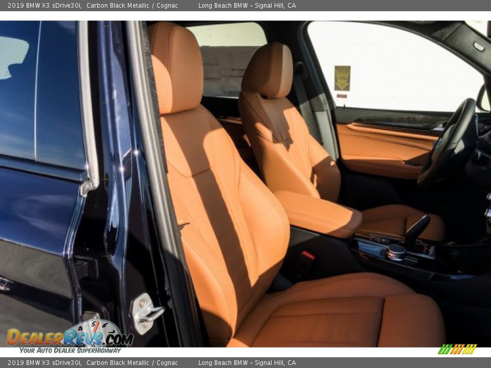 2019 BMW X3 sDrive30i Carbon Black Metallic / Cognac Photo #5