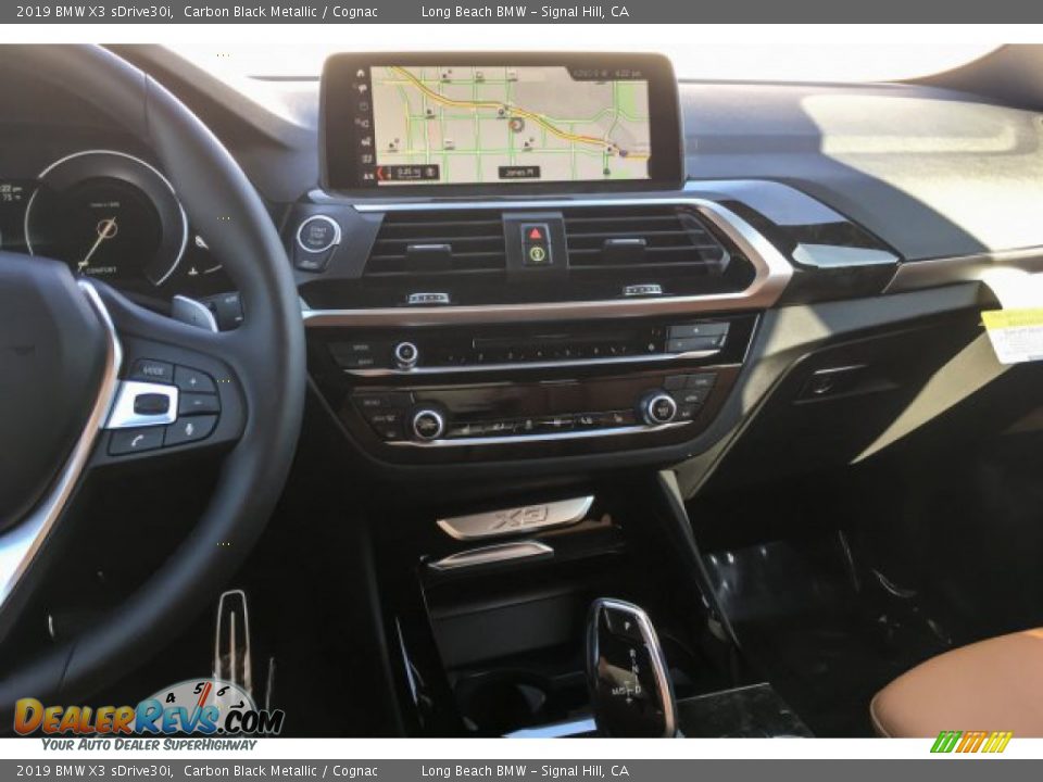2019 BMW X3 sDrive30i Carbon Black Metallic / Cognac Photo #6