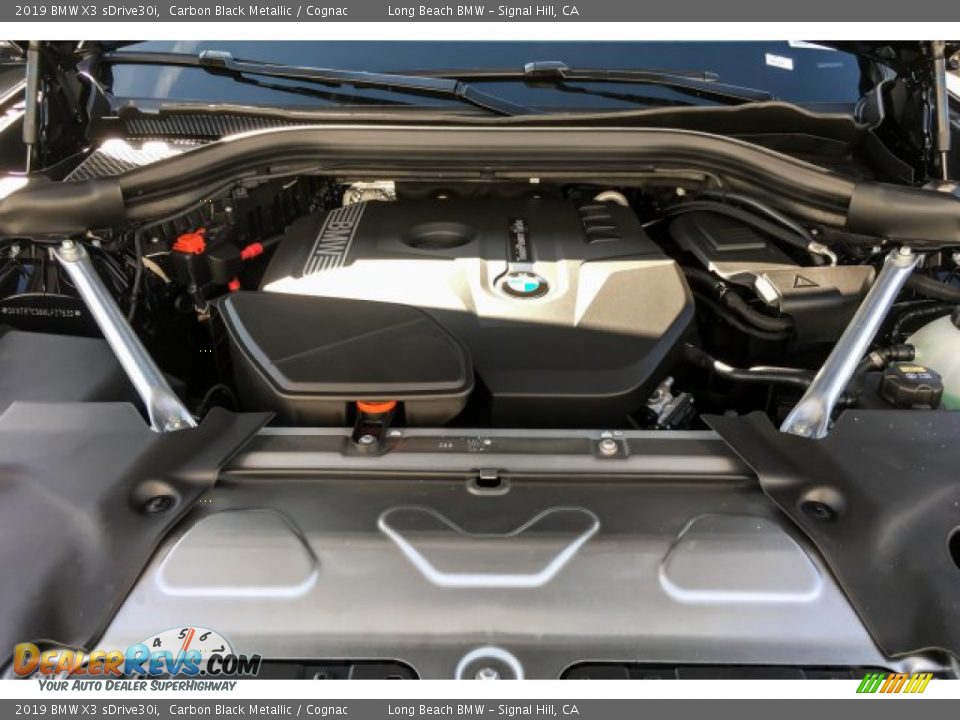 2019 BMW X3 sDrive30i Carbon Black Metallic / Cognac Photo #8