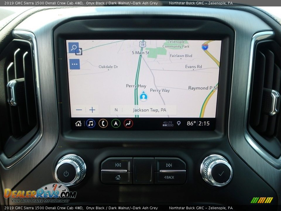 2019 GMC Sierra 1500 Denali Crew Cab 4WD Onyx Black / Dark Walnut/­Dark Ash Grey Photo #18