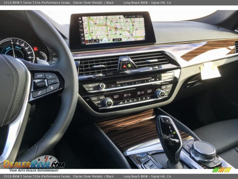 2019 BMW 5 Series 530e iPerformance Sedan Glacier Silver Metallic / Black Photo #6