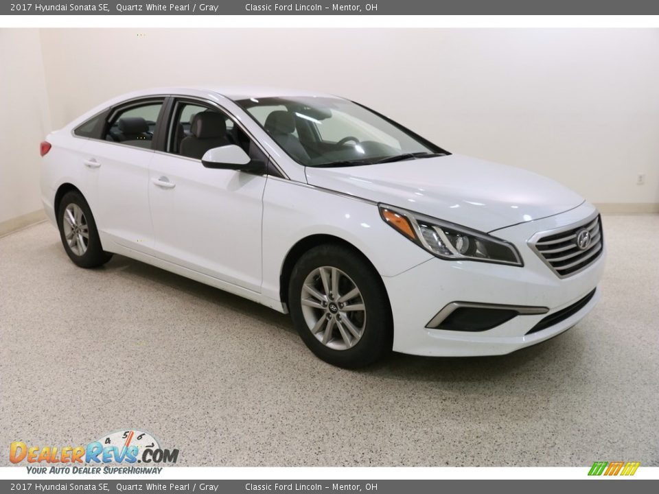 2017 Hyundai Sonata SE Quartz White Pearl / Gray Photo #1