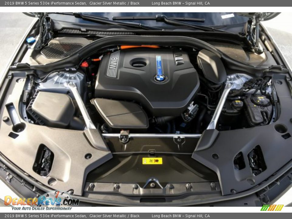 2019 BMW 5 Series 530e iPerformance Sedan Glacier Silver Metallic / Black Photo #8