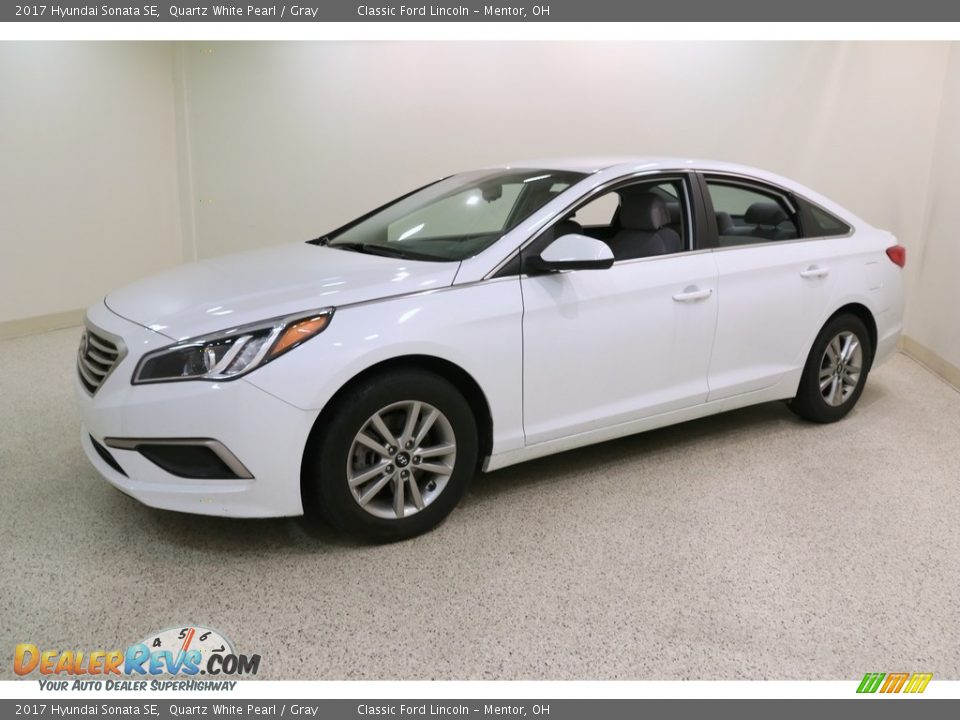 2017 Hyundai Sonata SE Quartz White Pearl / Gray Photo #3