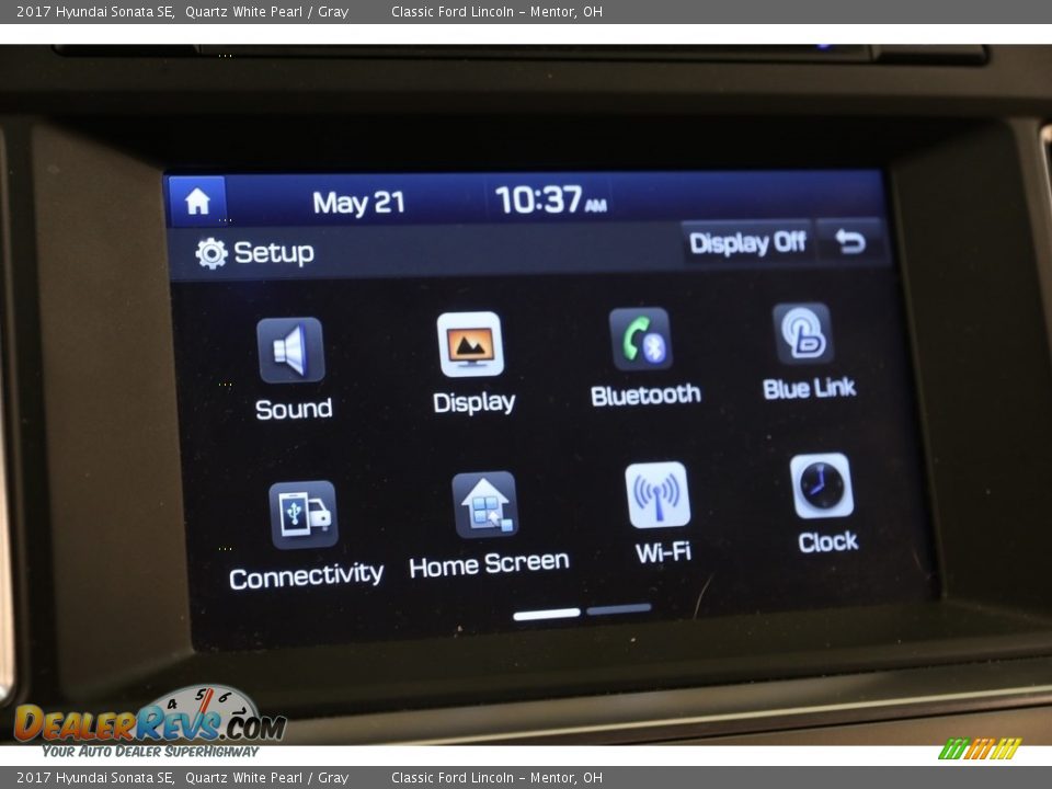 2017 Hyundai Sonata SE Quartz White Pearl / Gray Photo #9