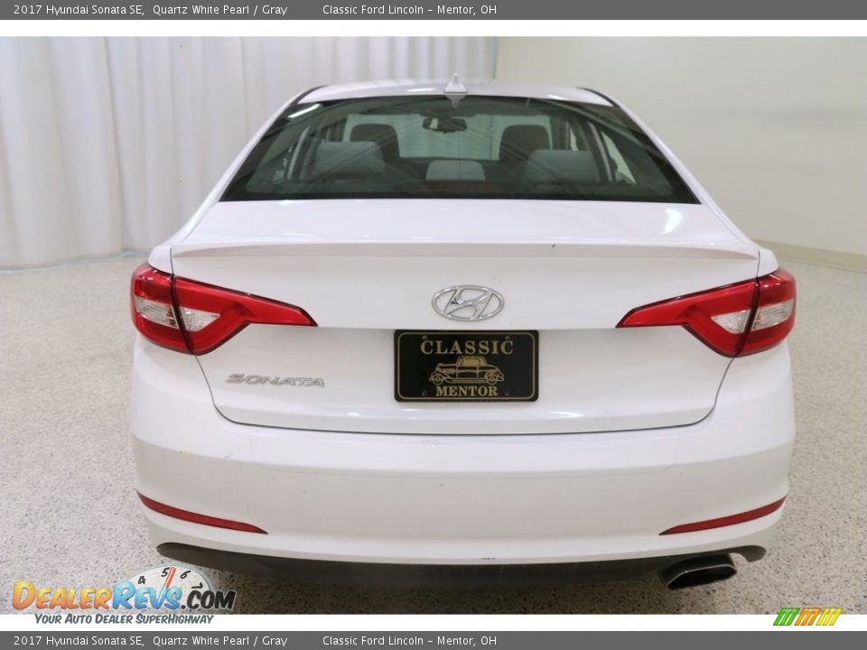 2017 Hyundai Sonata SE Quartz White Pearl / Gray Photo #16