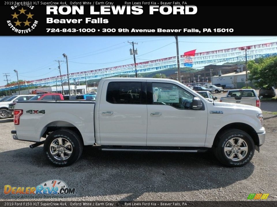2019 Ford F150 XLT SuperCrew 4x4 Oxford White / Earth Gray Photo #1