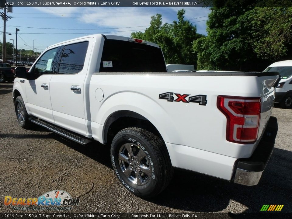 2019 Ford F150 XLT SuperCrew 4x4 Oxford White / Earth Gray Photo #4