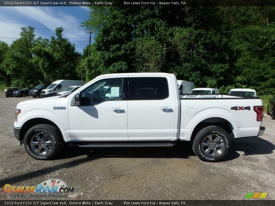 2019 Ford F150 XLT SuperCrew 4x4 Oxford White / Earth Gray Photo #5